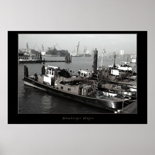 Hamburg-haven Poster (Voorkant)