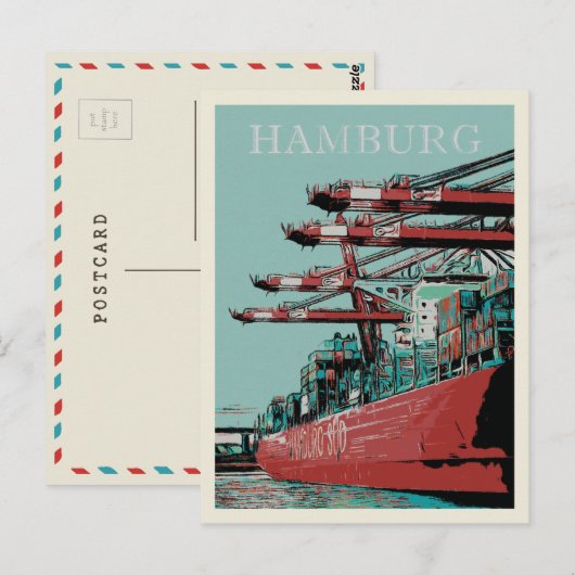 Hamburg - Iconische havenstad Briefkaart (Voorkant / Achterkant)