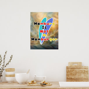 Hamburg Is Niet Een Hamburger Poster