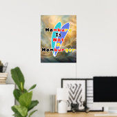 Hamburg Is Niet Een Hamburger Poster (Thuiskantoor)