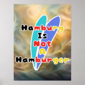 Hamburg Is Not A Hamburger Poster (Voorkant)