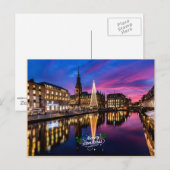 Hamburg kerstmarkt briefkaart (Voorkant / Achterkant)