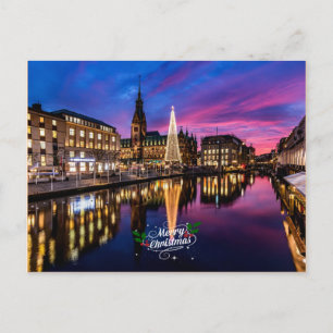 Hamburg kerstmarkt briefkaart