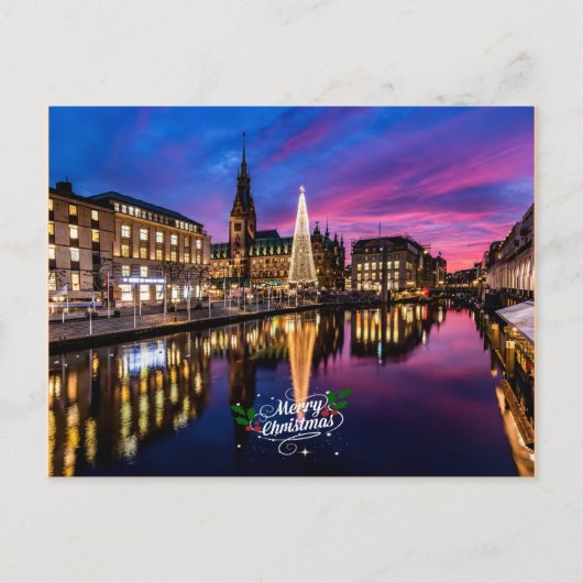 Hamburg kerstmarkt briefkaart (Voorkant)