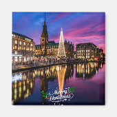 Hamburg kerstmarkt magneet (Voorkant)