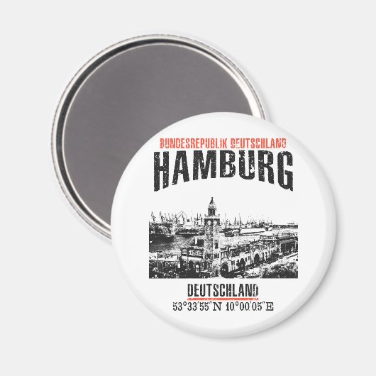 Hamburg Magneet (Voorkant / Achterkant)