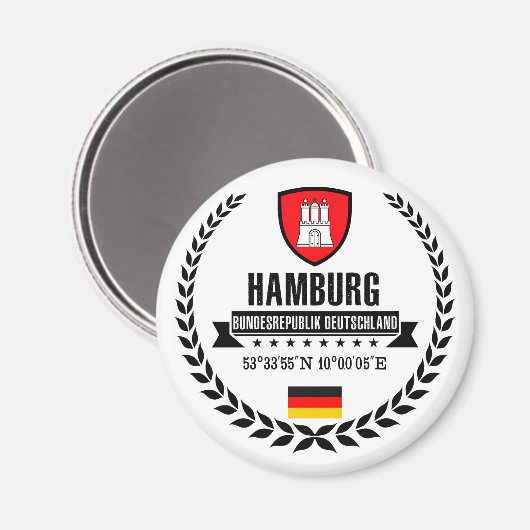 Hamburg Magneet (Voorkant / Achterkant)