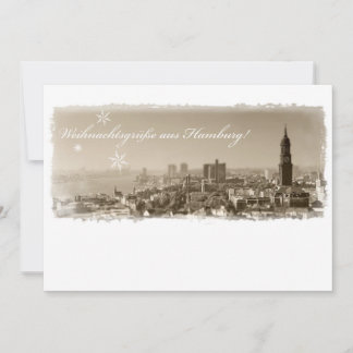 Hamburg Michel, Weihnachtsgrüße aus Hamburg, Karte Feestdagenkaart