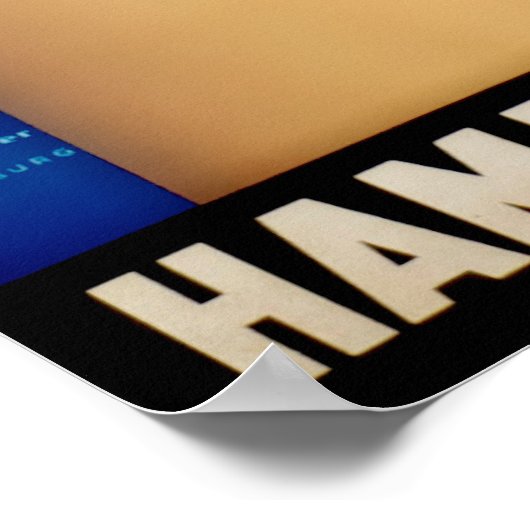  Hamburg Poster van het Amerikaanse schip (Hoek)