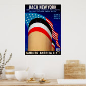 Hamburg Poster van het Amerikaanse schip (Keuken)