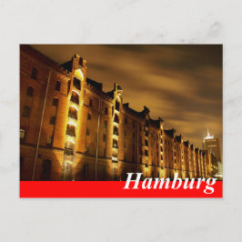 Hamburg Postkarte - Speicherstadt Briefkaart