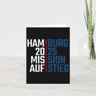 Hamburg Rise 2025 Fan ontwerp voetbal liefde Kaart