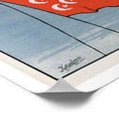 Hamburg  scheepsadvertentie met de Amerika Line Poster (Hoek)