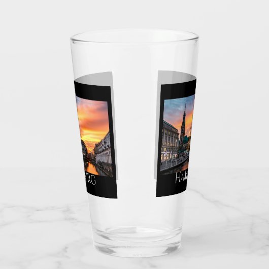 Hamburg Schilderachtig Waterfront Glas (Links)