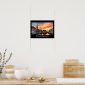 Hamburg Schilderachtig Waterfront Poster (Keuken)