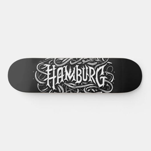 Hamburg Skateboard Deck - Heavy Metal Muziek (Horizontaal)