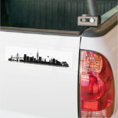 Hamburg Skyline Aufkleber Bumpersticker (Op Truck)