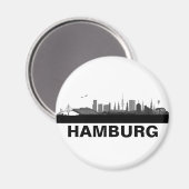Hamburg Skyline Kühlschrank Magnet (Voorkant / Achterkant)