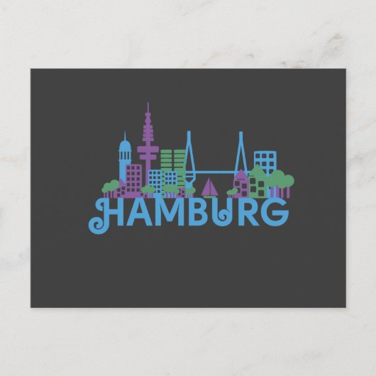 Hamburg Skyline Post Cards Briefkaart (Voorkant)