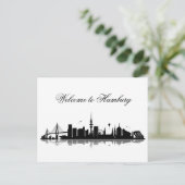 HAMBURG Skyline - Postkarte / Grußkarte Briefkaart (Staand voorkant)
