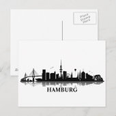HAMBURG Skyline - Postkarte / Grußkarte Briefkaart (Voorkant / Achterkant)