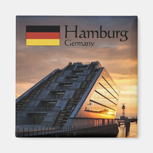 Hamburg Souvenir Magneet (Voorkant)
