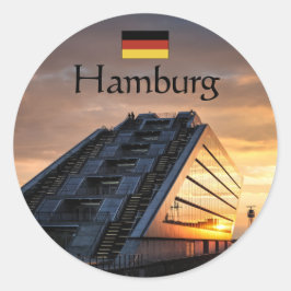 Hamburg Souvenir Ronde Sticker