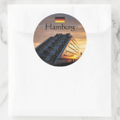 Hamburg Souvenir Ronde Sticker (Tas)