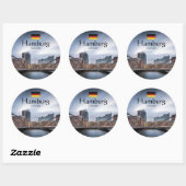 Hamburg Souvenir Ronde Sticker (Vel)