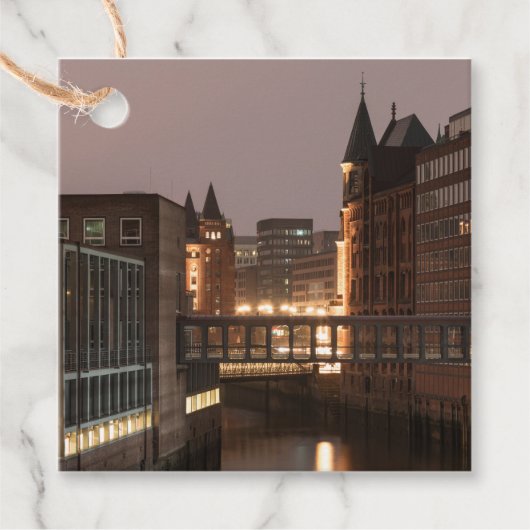 Hamburg Speicherstadt Bedankjes Labels (Voorkant)