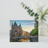 Hamburg Speicherstadt Briefkaart (Staand voorkant)