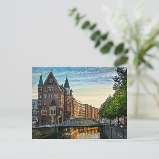 Hamburg Speicherstadt Briefkaart (Staand voorkant)
