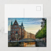 Hamburg Speicherstadt Briefkaart (Voorkant / Achterkant)