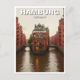Hamburg Speicherstadt Duitsland Reizen Briefkaart
