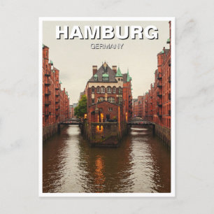 Hamburg Speicherstadt Duitsland Reizen Briefkaart