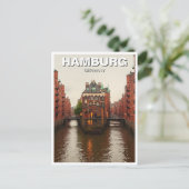 Hamburg Speicherstadt Duitsland Reizen Briefkaart (Staand voorkant)