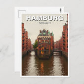 Hamburg Speicherstadt Duitsland Reizen Briefkaart (Voorkant / Achterkant)