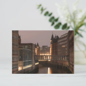 Hamburg Speicherstadt Kaart (Staand voorkant)