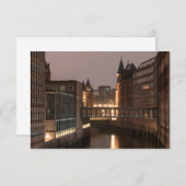 Hamburg Speicherstadt Kaart (Voorkant / Achterkant)