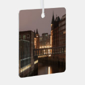 Hamburg Speicherstadt Metalen Ornament (Voorkant Rechts)