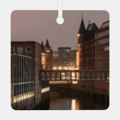 Hamburg Speicherstadt Metalen Ornament (Achterkant)