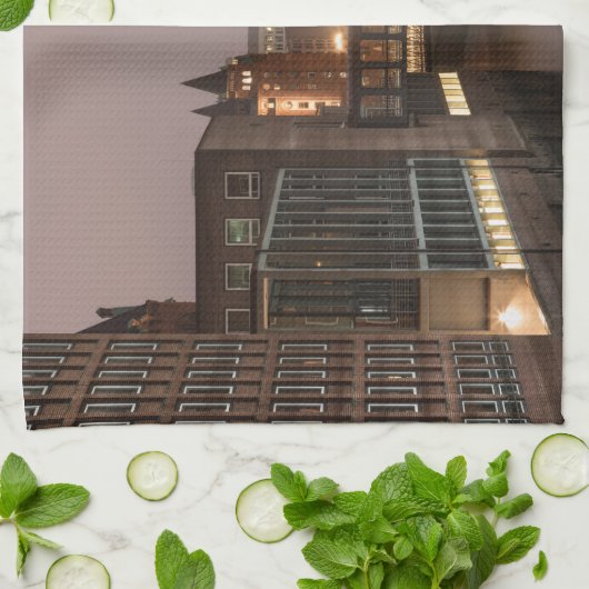 Hamburg Speicherstadt Theedoek (Gevouwen)