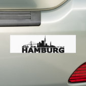 Hamburg stads silhouet auto sticker / sticker (Op auto)