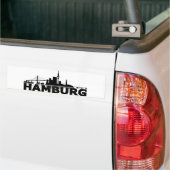 Hamburg stads silhouet auto sticker / sticker (Op Truck)