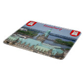 Hamburg Townhall Glas Cutting Board Snijplank (Hoek)