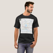 Hamburg U-Bahn S-Bahn-kaart T-shirt (Voorkant volledig)