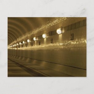 Hamburg-verandering in Elbtunnel Briefkaart