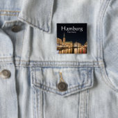 Hamburg Vierkante Button 5,1 Cm (In situ)