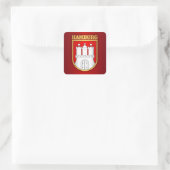Hamburg Vierkante Sticker (Tas)