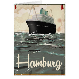 Hamburg Vintage Travel poster